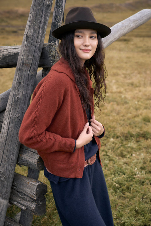 Women's Cashmere Sweatpants, editorial photo