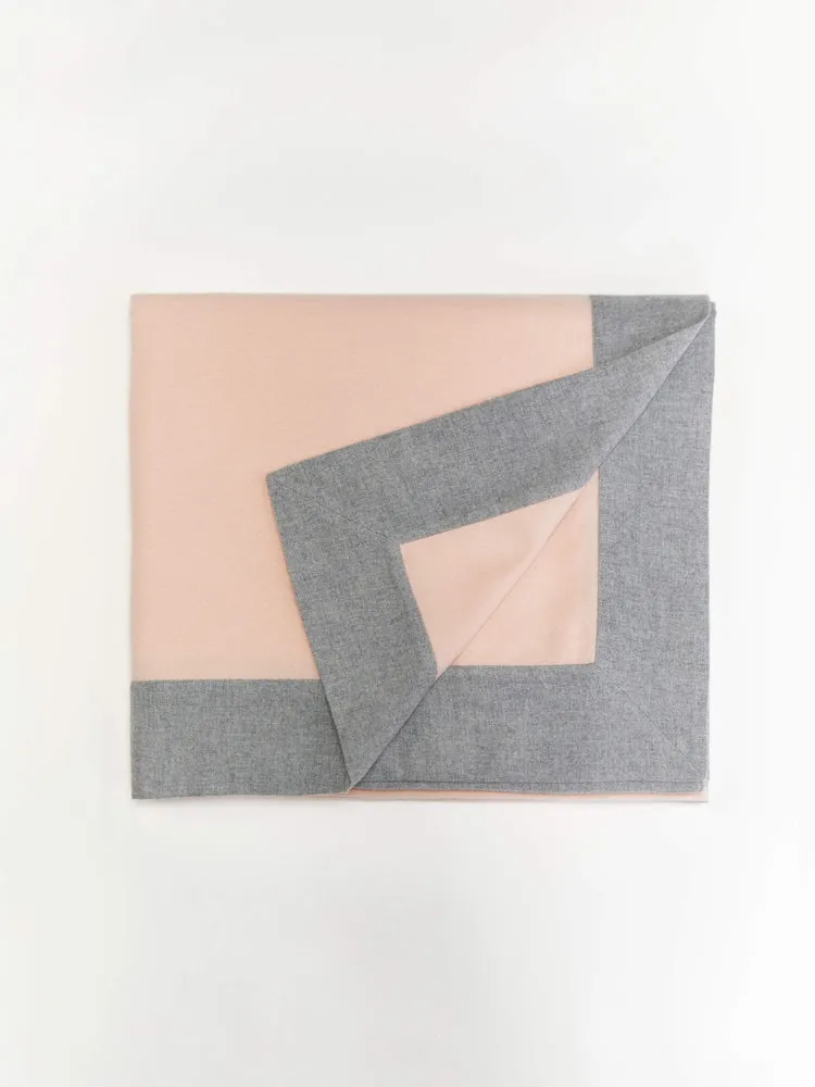 Unisex Cashmere Woven Blanket Pearl Blush - Gobi Cashmere