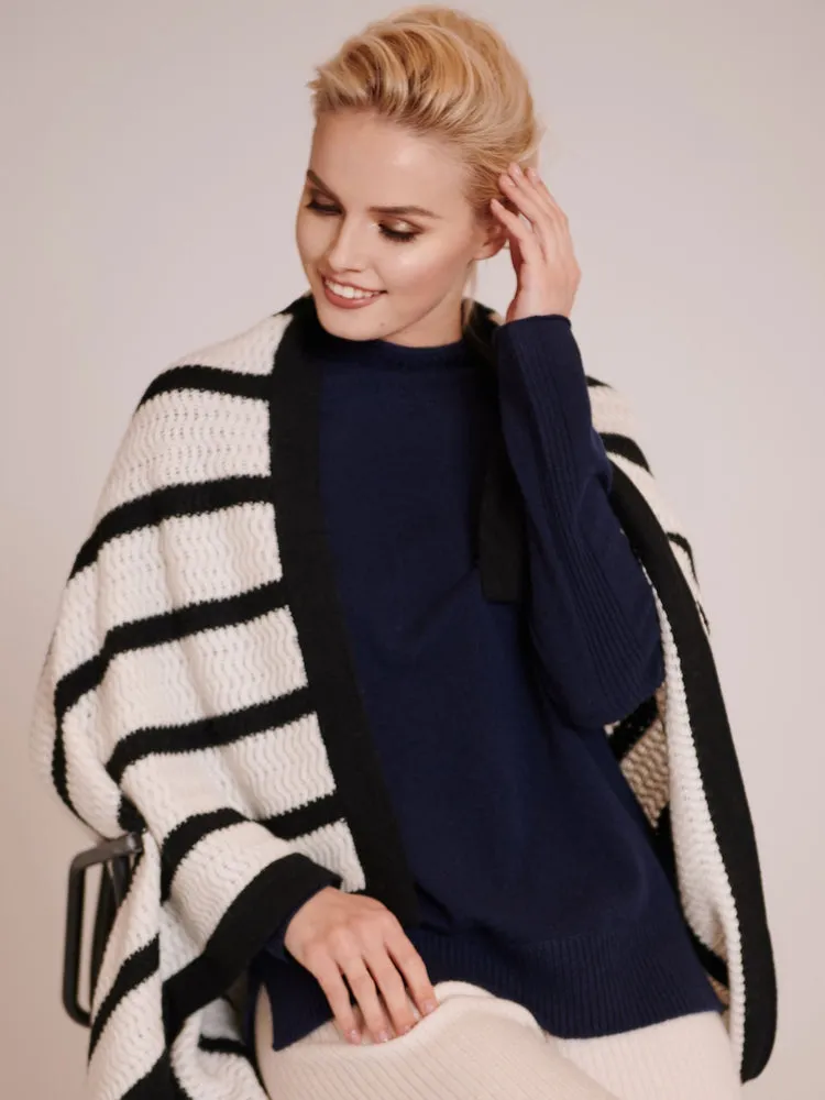 Unisex Soft Knit Cashmere Blanket Black - Gobi Cashmere