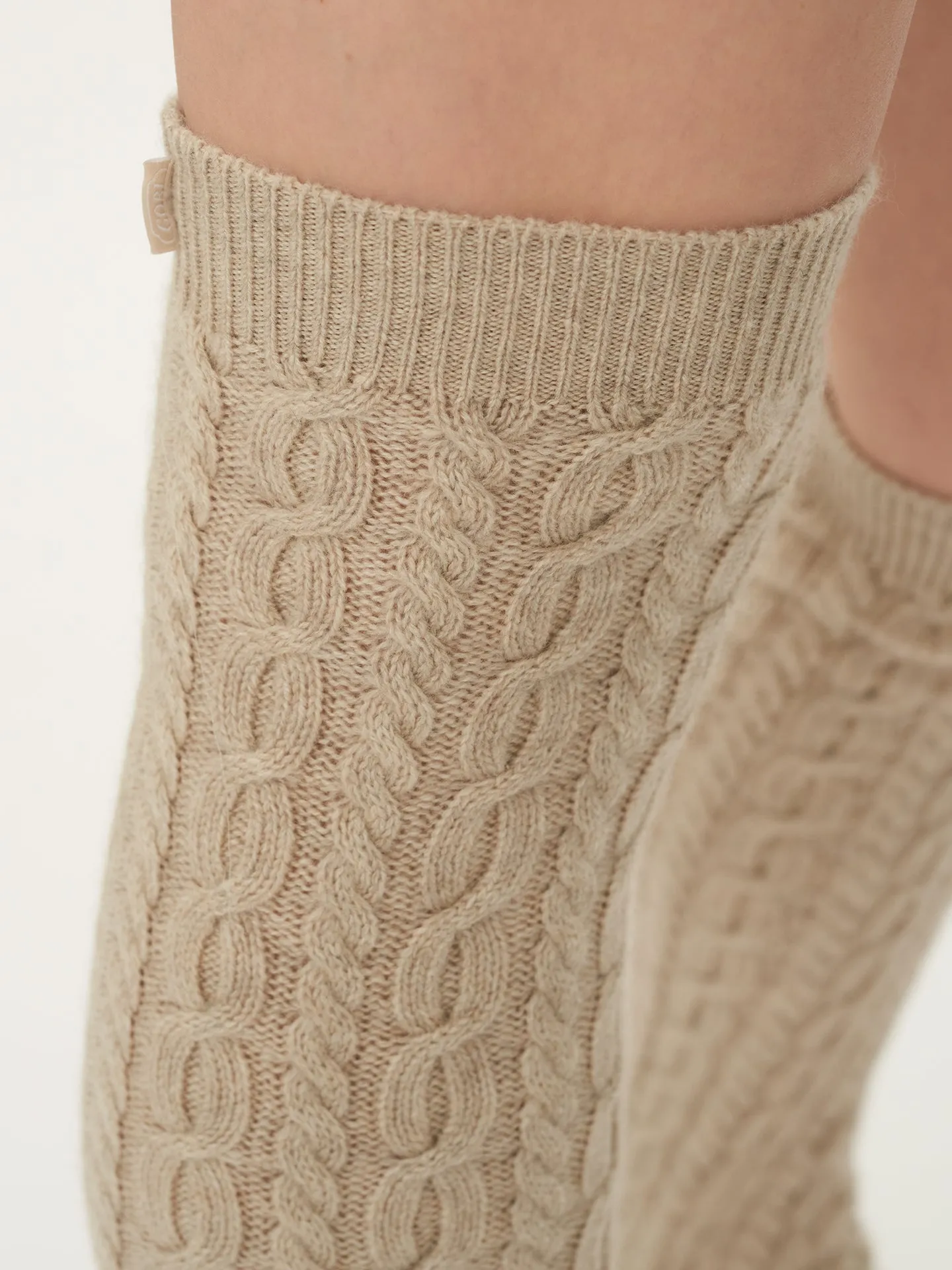 Unisex Cashmere Leg Warmer Warm Grey - Gobi Cashmere