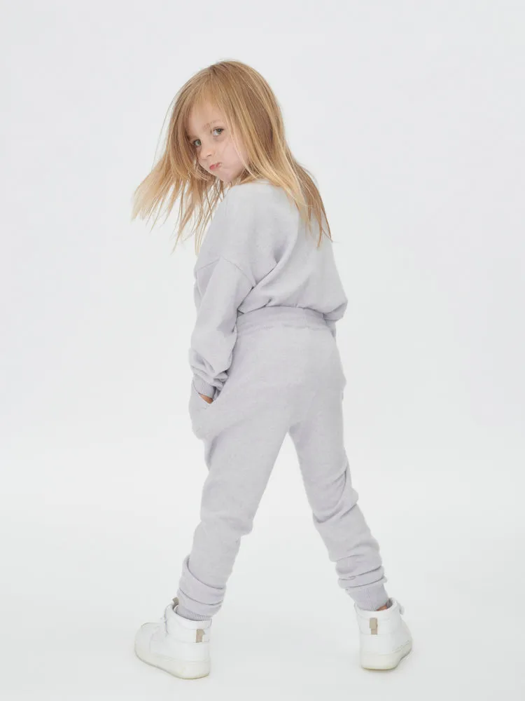 Kids Cashmere Track Pants Arctic Ice - Gobi Cashmere