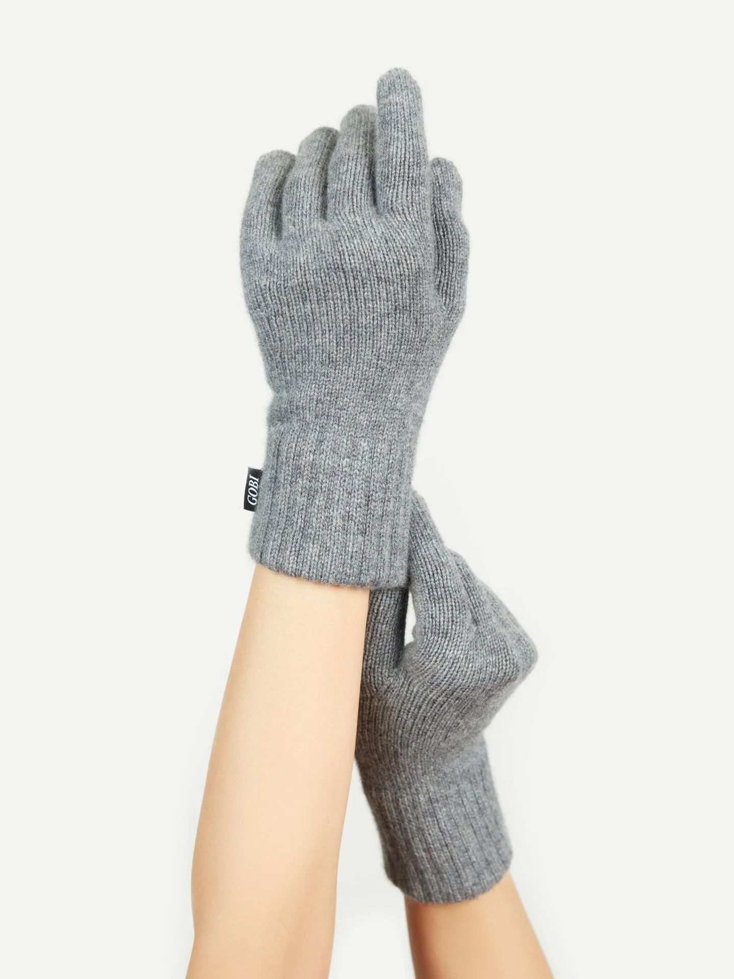 Women's Cashmere Gloves Dim Gray - Gobi Cashmere