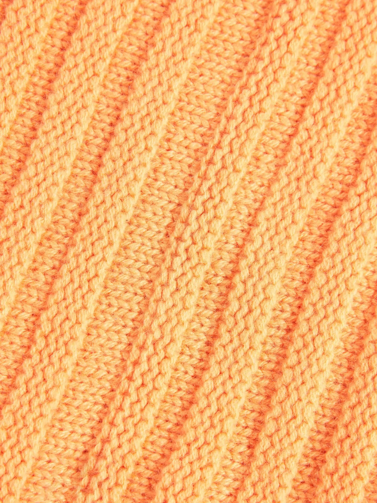 Women's Cashmere Chunky Knit Collar Sun Orange - Gobi Cashmere