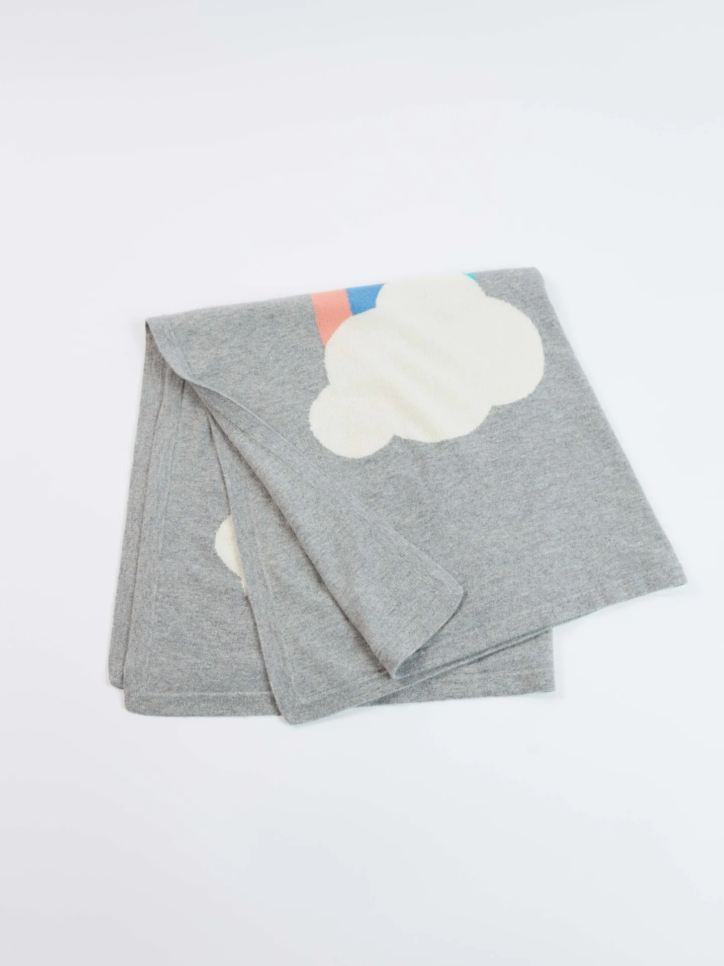 Cashmere Rainbow Baby Blanket Vapor Blue - Gobi Cashmere