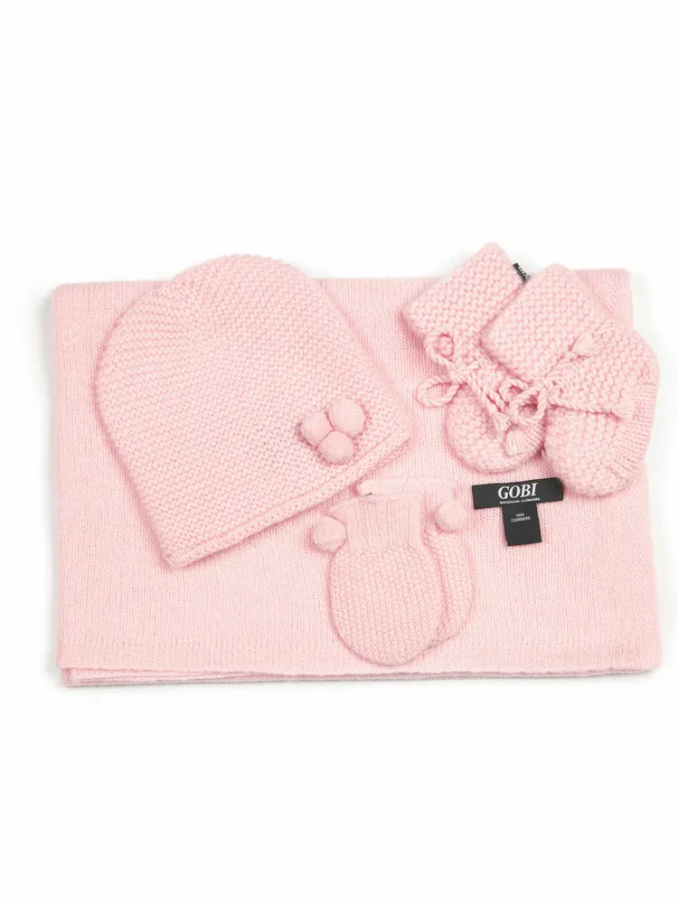 Unisex Cashmere Baby Set Almond Blossom - Gobi Cashmere