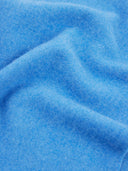 close up of a blue fabric cashmere