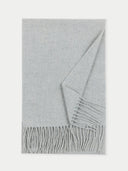 Cashmere Fringed Scarf Dawn Blue - Gobi Cashmere
