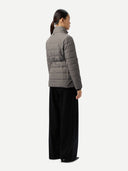 Women's CashmereTECH Jacket Dim Gray worn by model, side view on white background