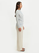 Women's Silk Cashmere C-neck Ice Flow - Gobi Cashmere
