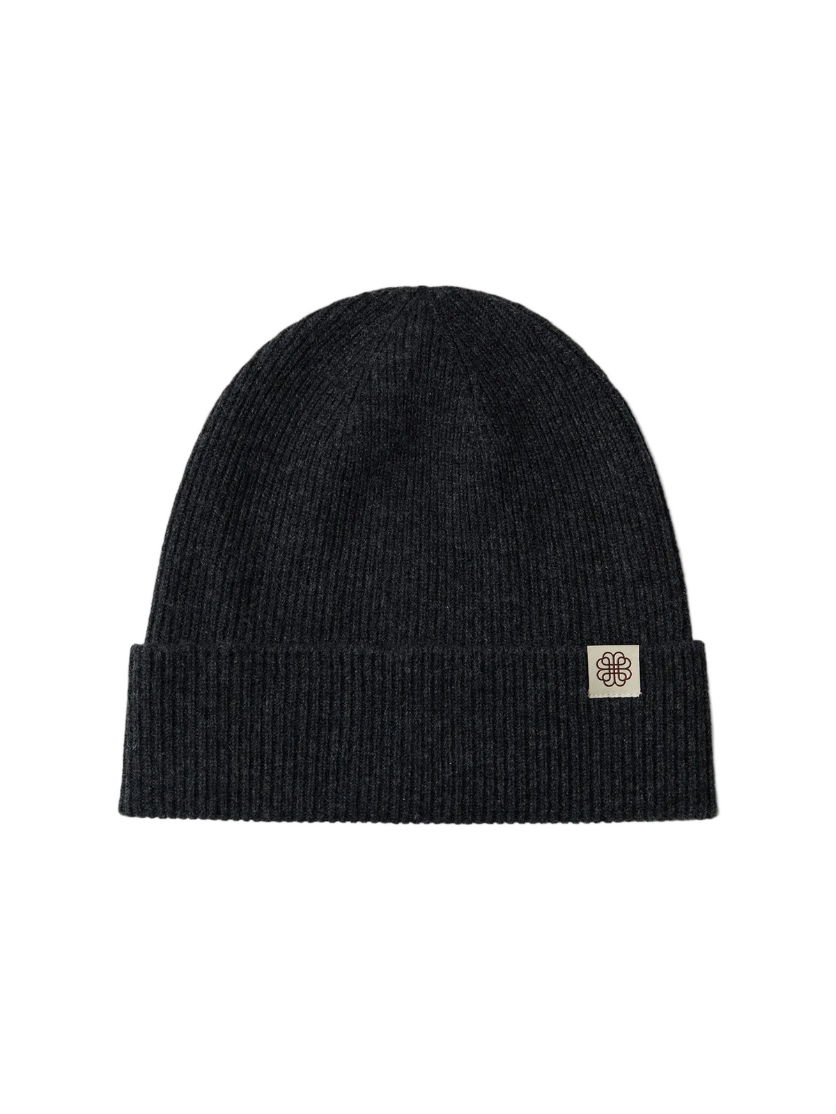 Unisex Cashmere Rib Knit Beanie Gray - GOBI Cashmere
