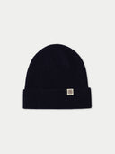 Unisex Cashmere Rib Knit Beanie Navy Blazer - GOBI Cashmere