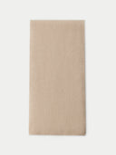 Unisex Natural Color Cashmere Fisherman Knit Scarf Beige - Gobi Cashmere