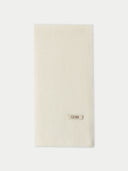 Unisex Cashmere Fisherman Knit Scarf White - Gobi Cashmere