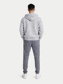 Men's Cashmere Jogger Dim Gray worn by model, back view on white background