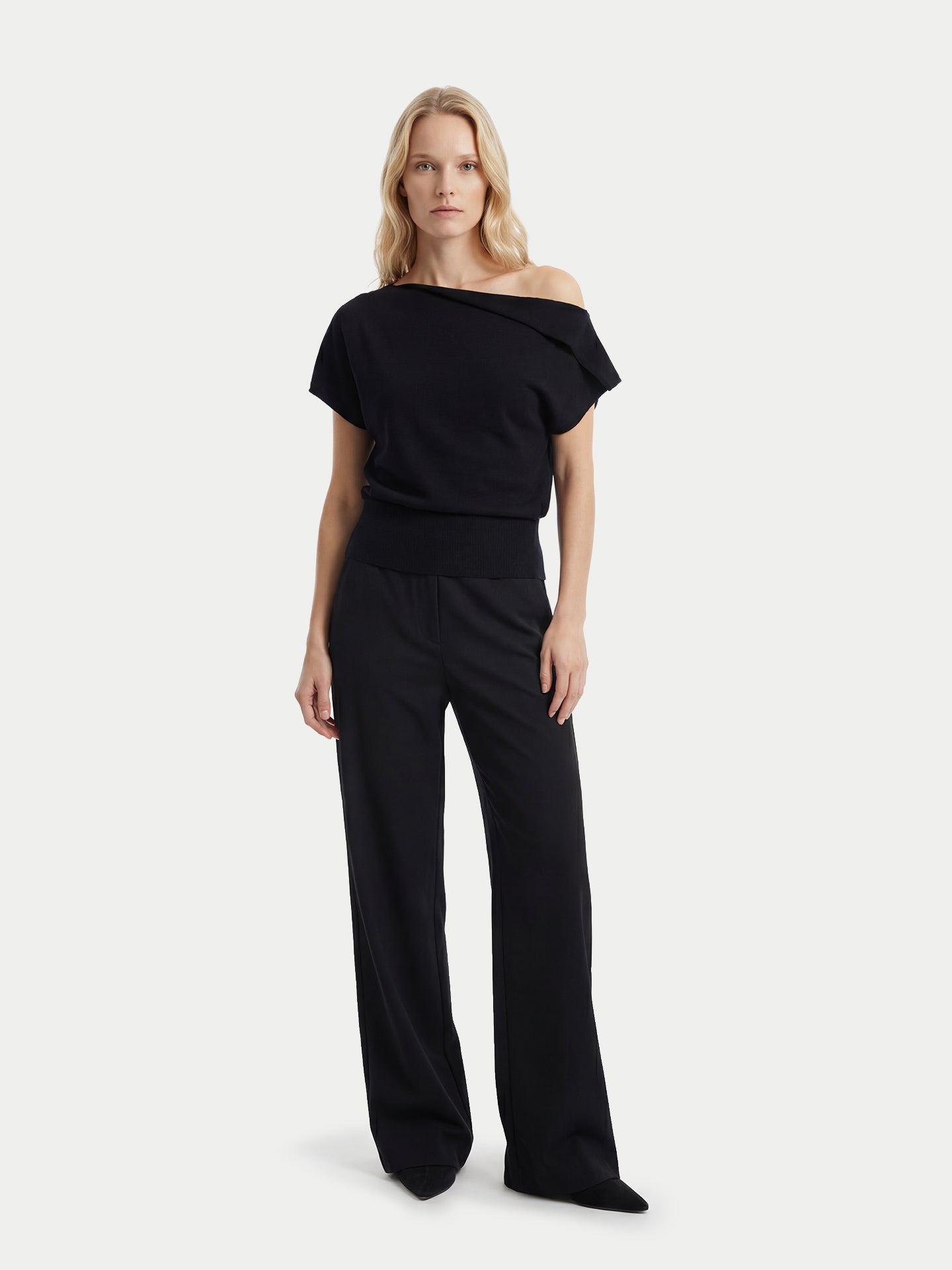 Women's Cashmere Asymmetrical Top | GOBI Cashmere