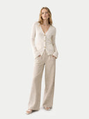 Buttoned Cashmere V-Neck Cardigan