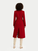 Cashmere Peak Lapel Long Coat