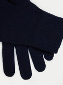 Essential Knit Cashmere Gloves Navy Blazer - Gobi Cashmere