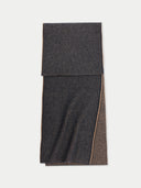 Cashmere Reversible Scarf Charcoal - Gobi Cashmere