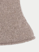 Elegant Felted Bucket Hat Taupe detail view on white background

