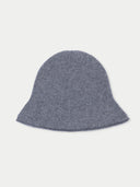 Elegant Felted Bucket Hat Dim Gray side view on white background

