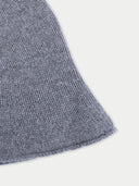 Elegant Felted Bucket Hat Dim Gray side view on white background