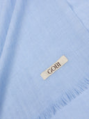 Lightweight Cashmere Woven Scarf Light Blue - Gobi Cashmere #color_muted-blue