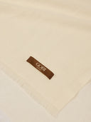 Lightweight Cashmere Woven Scarf Off White - Gobi Cashmere #color_off-white