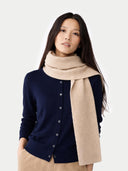 Natural Color Fisherman Knit Scarf