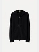Men's Zip-Up Cashmere Hoodie on a white background