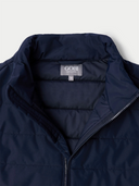 Navy blue jacket with Gobi logo on a light gray background #color_navy