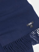 Cashmere Fringed Scarf Navy - Gobi Cashmere