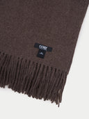 Cashmere Fringed Scarf Cocoa - Gobi Cashmere