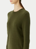 Cashmere Hat & Sweater Set in Capulet Olive