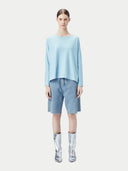 Women's Boatneck Cotton Silk Cashmere Blend Sweater - Gobi Cashmere #color_forget-blue