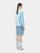 Women's Boatneck Cotton Silk Cashmere Blend Sweater - Gobi Cashmere #color_forget-blue