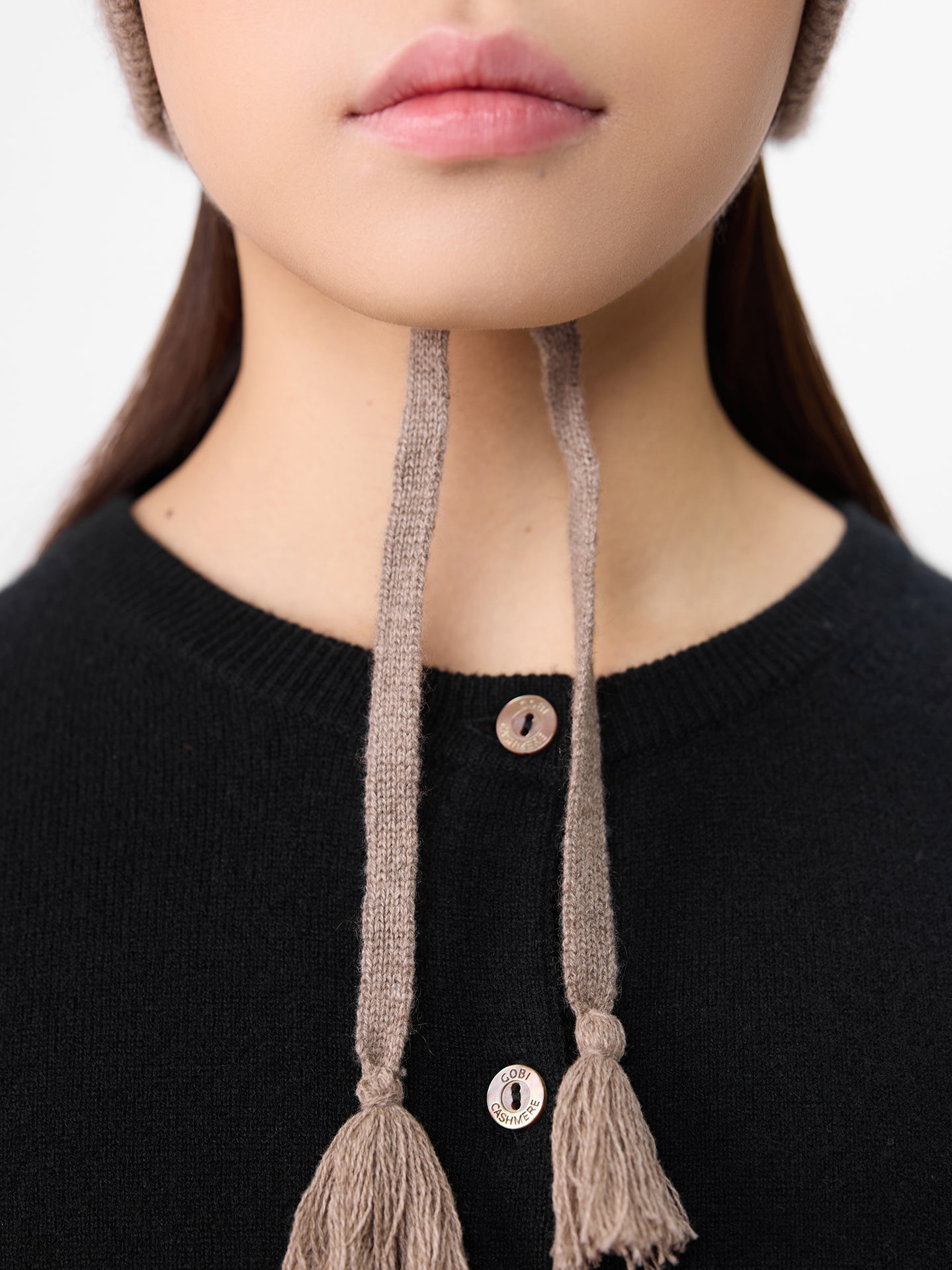 Cashmere Rib Tie Hat ‚Äì 100% Mongolian Cashmere I GOBI Cashmere