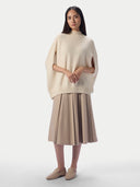 Cashmere Cocoon High-Neck Sleeveless Top