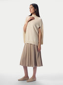 Cashmere Cocoon High-Neck Sleeveless Top