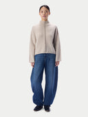 Cashmere Braided-Cable High-Neck Sweater