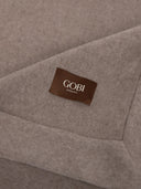 Cashmere Woven Blanket Taupe detail view