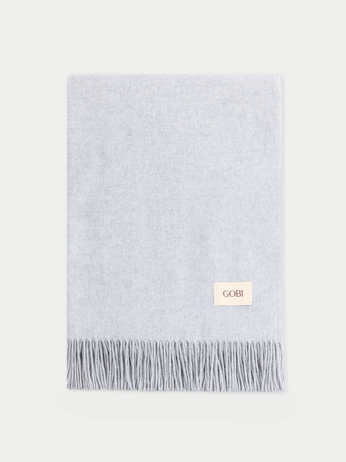 Cashmere Large Blanket With Fringe Black - Gobi Cashmere