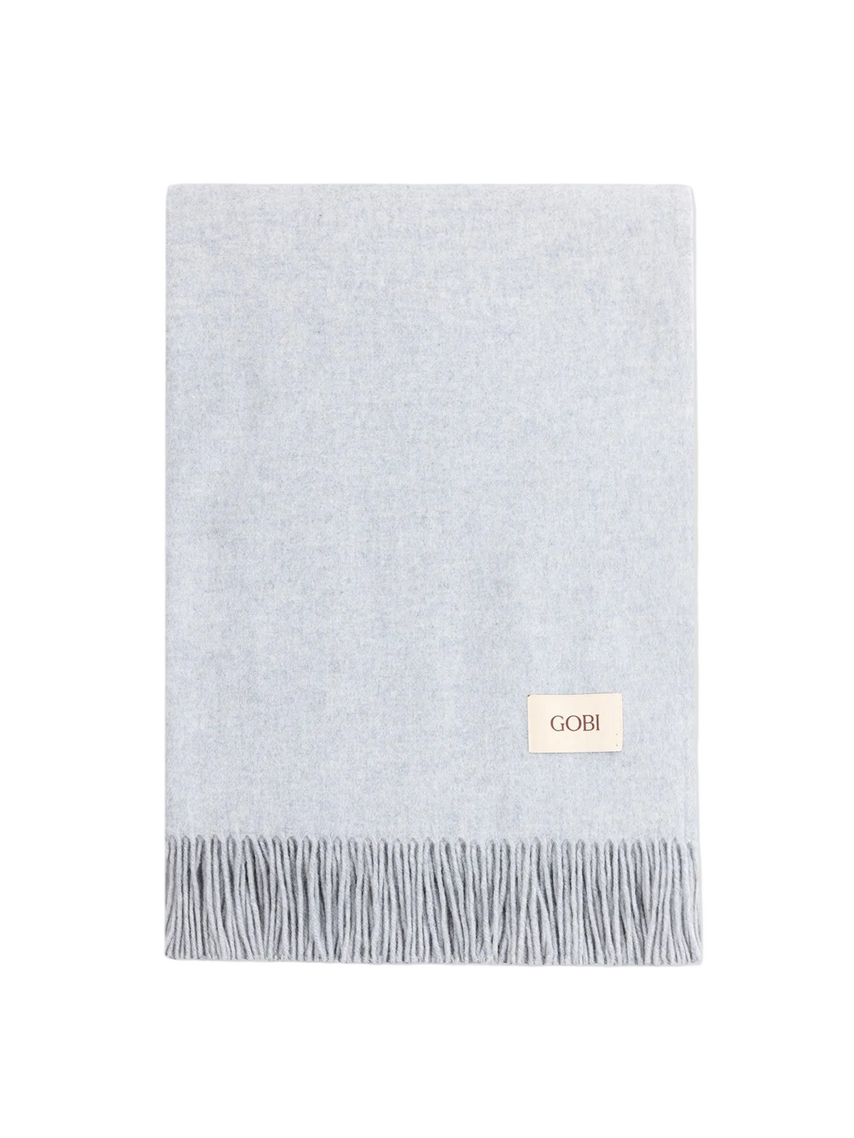 Cashmere Large Blanket With Fringe Black - Gobi Cashmere