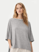 Timeless Knitted Poncho High Rise - Gobi Cashmere