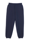Men's Cashmere Sweatpants in ink blue, crafted from Mongolian cashmere for a soft, chic, and durable look.