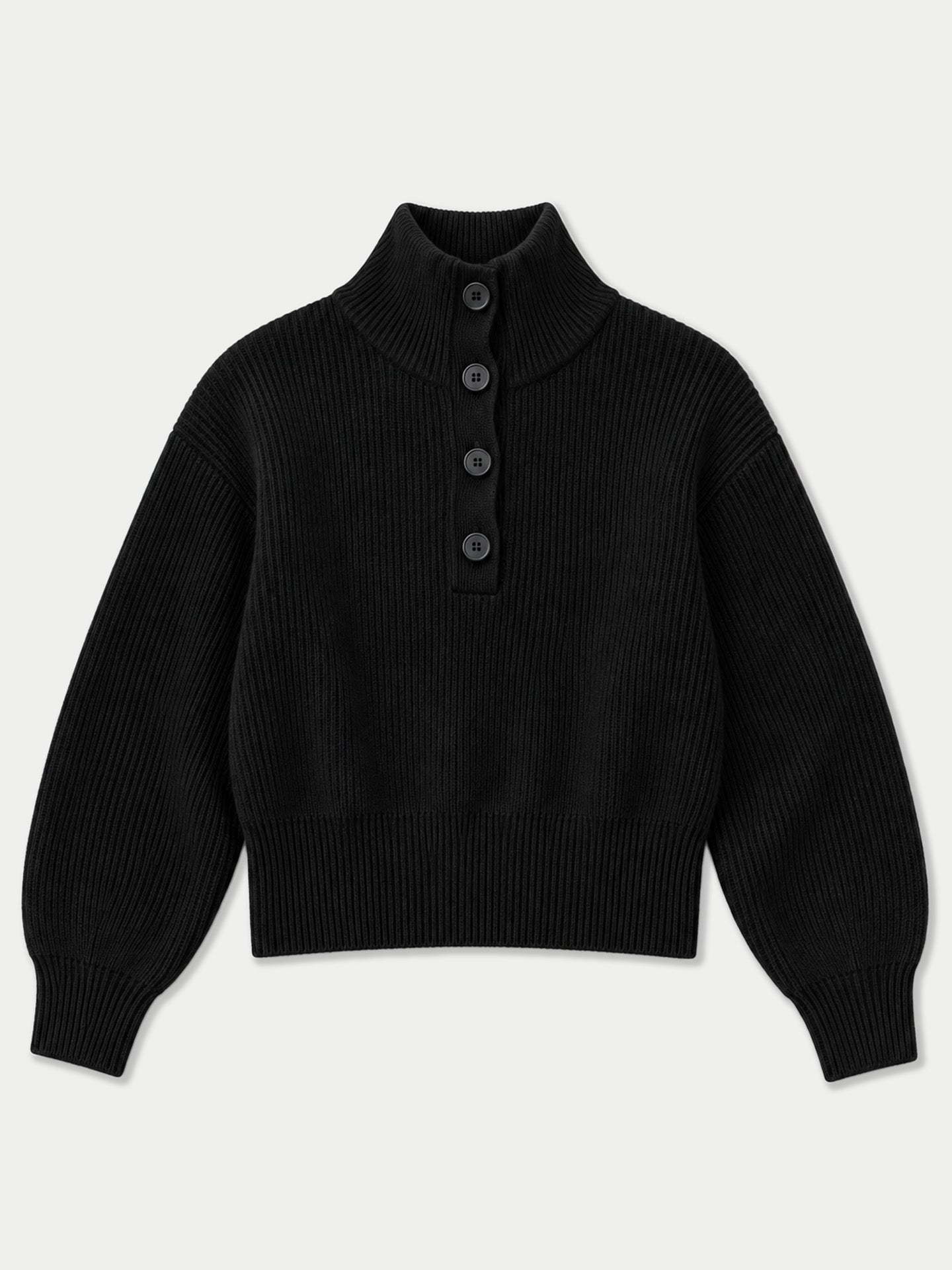レディース 4つボタン カシミヤセーター | GOBI Cashmere