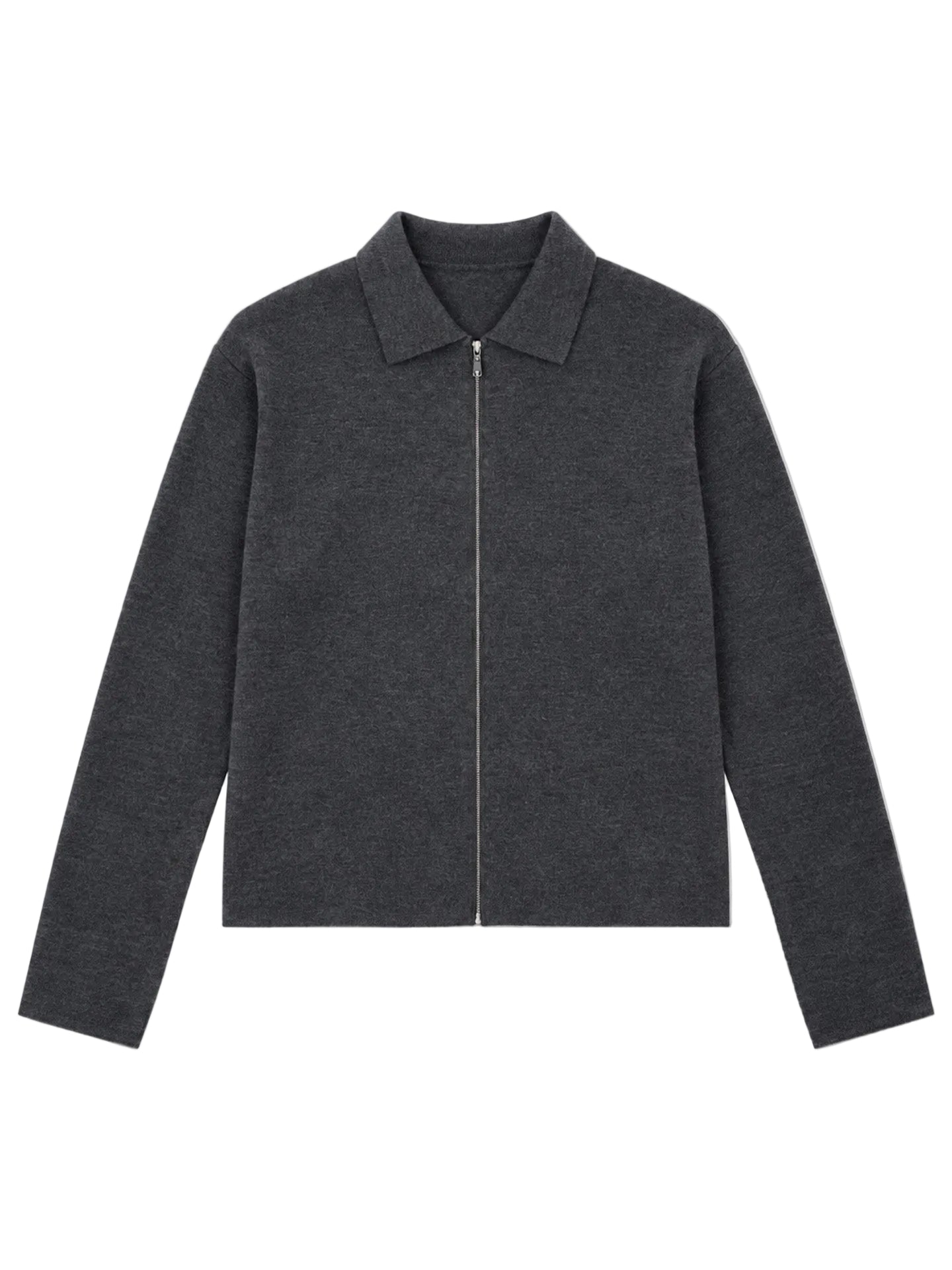 レディース クロップド カシミヤ シルク ジップカーディガン | GOBI