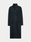 Unisex Cashmere Trench Coat Black - Gobi Cashmere