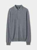 Gray cashmere sweater on a light gray background. #color_gray