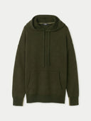Men's Cashmere Pullover Black Forest  detail view on white background